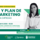 Cartel de la sesión formativa “IA y Plan de Marketing para empresas”. Incluye la fecha 4 de mayo de 2026, a las 10:30, y el lugar, Salones Jardines de Consuegra. A la derecha aparece Leti Grijó, ponente y consultora digital. Abajo los logotipos de Fundación Eurocaja Rural, FEDETO y el Ayuntamiento de Consuegra.